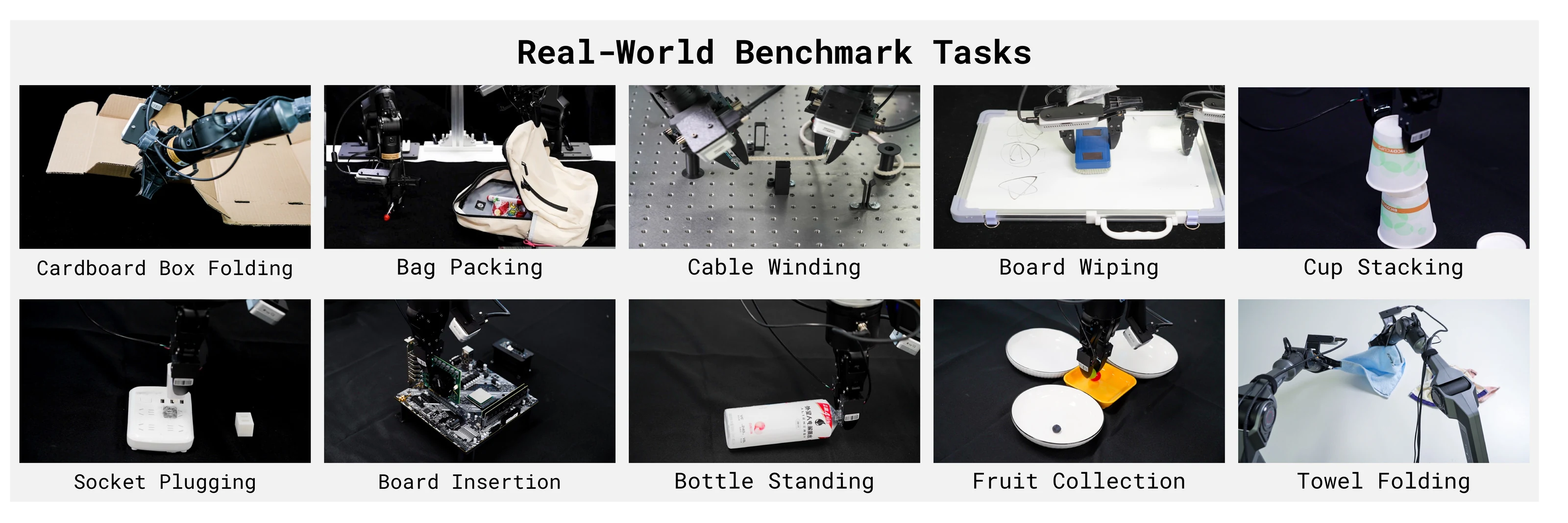 NeoReal benchmark tasks